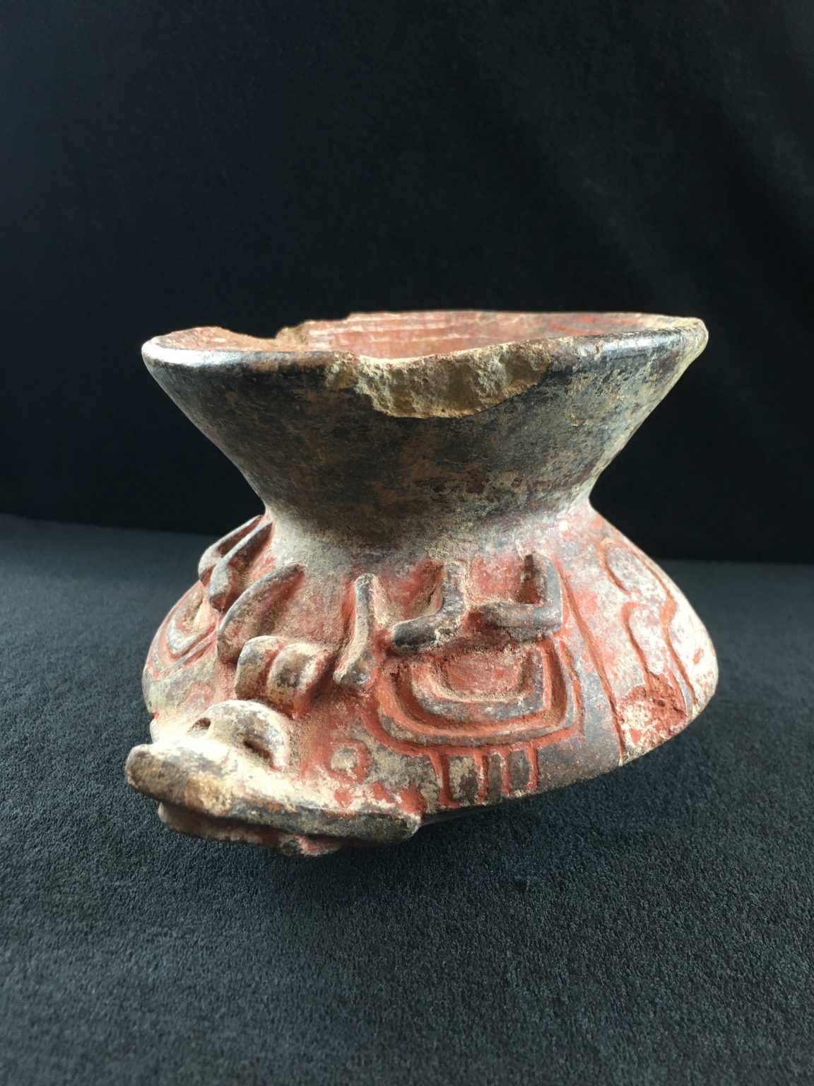 Ancient Pre-Columbian Pottery Vessel Circa 1000AD-1400AD